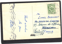 Yougoslavie - Sur Carte Postale ânes - 1954 - Plis - Pour France - Brieven En Documenten