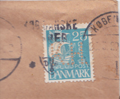 DANMARK - 1929 - ENVELOPPE Avec TIMBRE PERFORE K.H De COPENHAGUE Pour GRENOBLE - Covers & Documents