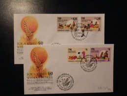 39/501   2     FDC U.N. - Tegen De Honger