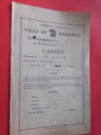 Cahier De Brouillon école Communale 179 Bd National à Marseille Cours Supérieur Deuxième Division--Corse Corsica - Diplomas Y Calificaciones Escolares