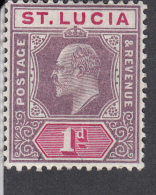 St Lucia 1902  1d  SG 59  MH - Ste Lucie (...-1978)