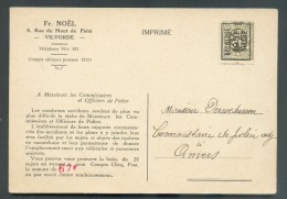 PREO Typo 248-A Sur CP Imprimée Publicité "Fr. NOEL VILVORDE" Vers Anvers - Belle Illustration (personnages - Métiers Et - Typos 1929-37 (Lion Héraldique)