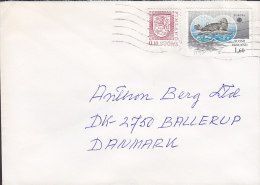 Finland HELSINGFORS 1986? Cover Brief To Denmark Europa CEPT Seal Robbe Stamp - Covers & Documents