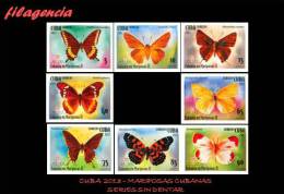 PIEZAS. CUBA MINT. 2013-11 MARIPOSAS CUBANAS. SERIE SIN DENTAR - Geschnittene, Druckproben Und Abarten