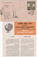 FDC + Information On Dandi March Of Gandhi, Se-tenent  India 1980 - Mahatma Gandhi