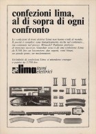 # LIMA TRENI ELETTRICI 1960s Italy Advert Pub Pubblicità Reklame Train HO Scale Zug Tren Treno - Autres & Non Classés