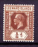 Leeward Islands, 1921, SG 58, Mint Hinged - Leeward  Islands