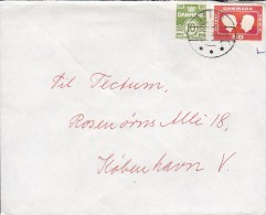 Denmark Deluxe AAGAARD ÅGÅRD 1968 Cover Brief To KØBENHAVN V. Waves Wellenlinien & (Cz. Slania) Stamps - Lettres & Documents
