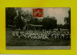 EB 7802 TOP RARE FESTIVAL DE BONNELLES DU 27 JUIN LES SOCIETES PRENANT LEURS PLACES POUR LE SALUT DES DRAPEAUX - St. Arnoult En Yvelines