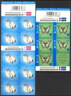 Belgium**BUTTERFLIES-2 Booklets@10vals-Cabbage White+Swallowtail-2012-Mariposas-Papillons-Schmetterling - Andere & Zonder Classificatie