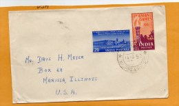 India Old Cover Mailed To USA - Lettres & Documents