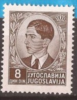 1939 293-07 JUGOSLAVIJA KING PETAR II FREIMARKEN MNH - Neufs