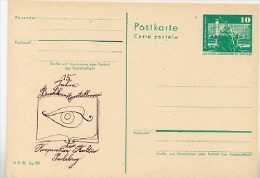 DDR P79-12-81 C147 Postkarte PRIVATER ZUDRUCK Buchkunstausstellung Perleberg 1981 - Privé Postkaarten - Ongebruikt