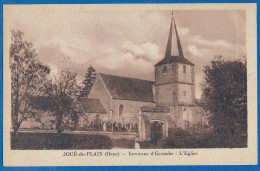 CPA - ORNE - ENVIRONS D'ECOUCHE - JOUE DU PLAIN - L´EGLISE ET LE CIMETIERE - éditions Favrais - Ecouche