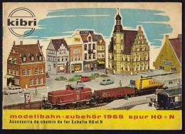 # Booklet KIBRI Modellbahn Zubehor 1965 Spur HO+N Deutsch/Francaise Tren Zug Train Treno - Germany