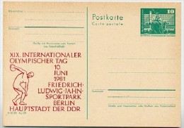 DDR P79-23-81 C156 Postkarte PRIVATER ZUDRUCK Olympischer Tag Berlin 1981 - Privé Postkaarten - Ongebruikt