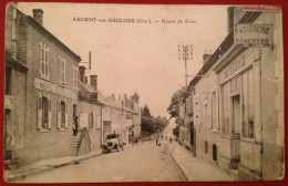 18 Cher ARGENT SUR SAULDRE Route De Gien Automobile  (RARE) - Argent-sur-Sauldre