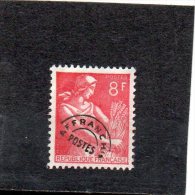 FRANCE     8 F    Année 1953-59   Y&T:108   Type Moissonneuse   ( Préoblitéré) - 1953-1960