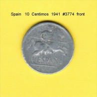 SPAIN    10  CENTIMOS  1941  (KM # 765) - 10 Centimos
