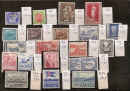 ISLANDE / ISLAND  Bon Lot De Timbres Anciens  Oblitérés Ou Neufs **  ( Ref 1083 ) - Usati