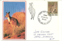 AUSTRALIE. Grey Kangaroo, Entier Postal 1980 - Covers & Documents