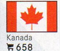 Set 6 Flaggen Kanada In Farbe 7€ Zur Kennzeichnung Von Büchern, Alben Und Sammlungen Firma LINDNER #658 Flags Of CANADA - Britische Armee