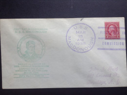 US, 1935 Naval Cover - First Day In Commission U.S.S. MacDonough - 1851-1940