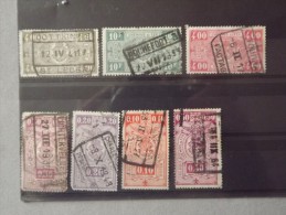 Lot N°678 Lot De 7 Timbres Oblitérés De Belgique Chemin De Fer - Otros & Sin Clasificación