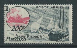 St Pierre Et Miquelon P A N° 20 X Série Courante :  200 F.  Trace De Charnière SinonTB - Unused Stamps