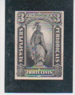 US United States Scott # PR-10P4 On Card Newspapers Periodicals MNH  Catalogue $12.00 - Ensayos, Reimpresiones & Espécimenes