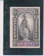 US United States Scott # PR-12P4 On Card Newspapers Periodicals MH  Catalogue $12.00 - Proofs, Essays & Specimens