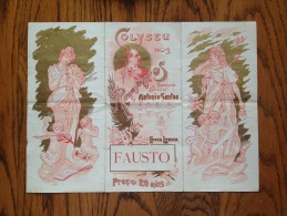 FAUSTO Opéra Gounod - Epoque Lyrique 1903 - Coliseu Dos Recreios - Lisbonne - Portugal - Affiches & Posters