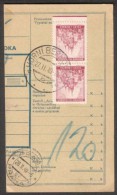 BuM0626 - Böhmen Und Mähren (1940) Horni Berkovice / Prag 1 - Praha 1 (Postal Parcel Dispach) Tariff: 2,00K - Briefe U. Dokumente