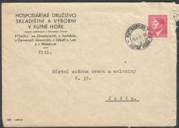 BuM0754 - Böhmen Und Mähren (1944) Kuttenberg 1 - Kutna Hora 1 (letter) Tariff. 1,20K - Covers & Documents