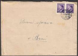 BuM0757 - Böhmen Und Mähren (1945) Ledetz Bei Pilsen - Ledce U Plzne (leter) Tariff: 1,20K (stamp: 2x 60h Adolf Hitler) - Cartas & Documentos