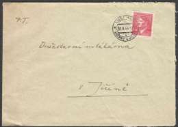 BuM0772 - Böhmen Und Mähren (1944) Luschan - Luzany U Jicina (letter) Tariff: 1,20K (stamp: Adolf Hitler) - Cartas & Documentos
