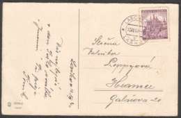 BuM0756 - Böhmen Und Mähren (1940) Laschkau - Laskov (postcard) Tariff: 60h (stamp: City Kutna Hora - Church) - Cartas & Documentos