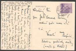BuM0784 - Böhmen Und Mähren (1942) Nachod 1 - Nachod 1 (postcard: Castle Nachod) Tariff: 60h - Briefe U. Dokumente