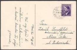 BuM0799 - Böhmen Und Mähren (1945) Neudorf An Der Popelka - Nova Ves Nad Popelkou (postcard) Tariff: 60h - Cartas & Documentos