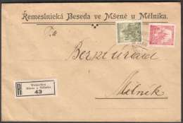 BuM0783 - Böhmen Und Mähren (1942) Wemschen - Mseno U Melnika (R-letter) Tariff: 4,20K - Cartas & Documentos