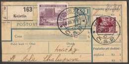 BuM0619 - Böhmen Und Mähren (1939) Kojetin (Postal Parcel Dispach) Tariff: 50h + 3,30K - Cartas & Documentos