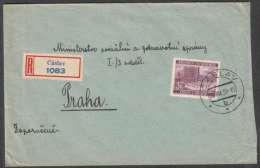 BuM0624 - Böhmen Und Mähren (1939) Caslav (R-letter), Tariff: 3,00K (czech. R-label !) - Cartas & Documentos