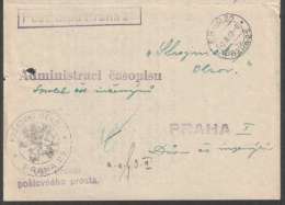 BuM0612 - Böhmen Und Mähren (1940) Prag 25 - Praha 25 / Postovni Urad Praha 25 (2x Post Office Postmark!) - Cartas & Documentos