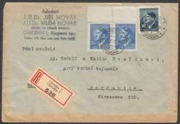 BuM0709 - Böhmen Und Mähren (1945) Chrudim 1 - Chrudim 1 / Pardubitz 1 - Pardubice 1 (R-letter) Tariff. 5,40K - Cartas & Documentos