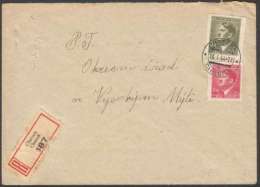 BuM0707 - Böhmen Und Mähren (1944) Chotzen - Chocen (R-letter) Tariff: 4,20K (stamp: Adolf Hitler) - Covers & Documents