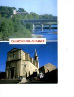 84 CAUMONT SUR DURANCE 2 VUES/ 1 CARTE CHATEAU - Caumont Sur Durance