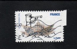 478  De  2010  - Dentelure  . Oblitéré  Provient Du Carnet  Série  " Sourires " Dessinateur  Serge  Bloch - Used Stamps