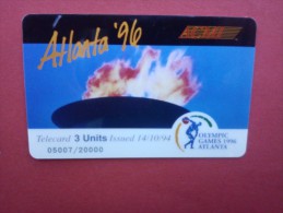 Prpaid Card Olympic Games 1996 Atlanta (Mint,New) Rare - Sonstige & Ohne Zuordnung