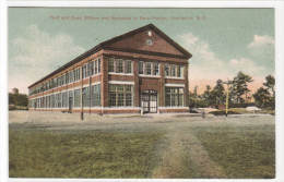 Navy Station Yard Dock Offices Workshop Charleston South Carolina 1910c Postcard - Charleston