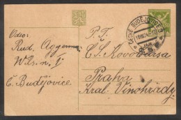 C00135 - Czechoslovakia (1924) Ceske Budejovice 3 (manual Postage Postmark), Postal Stationery - Lettres & Documents